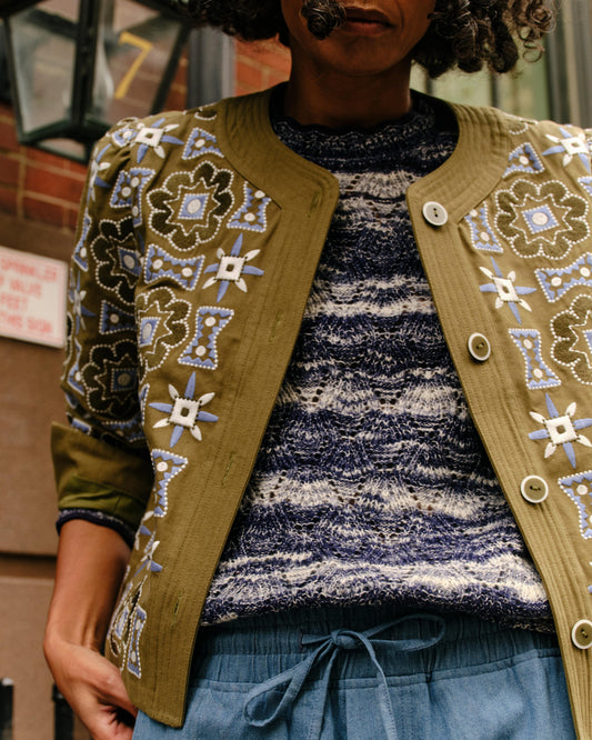 Fallon LS Sweater-Deep Sea