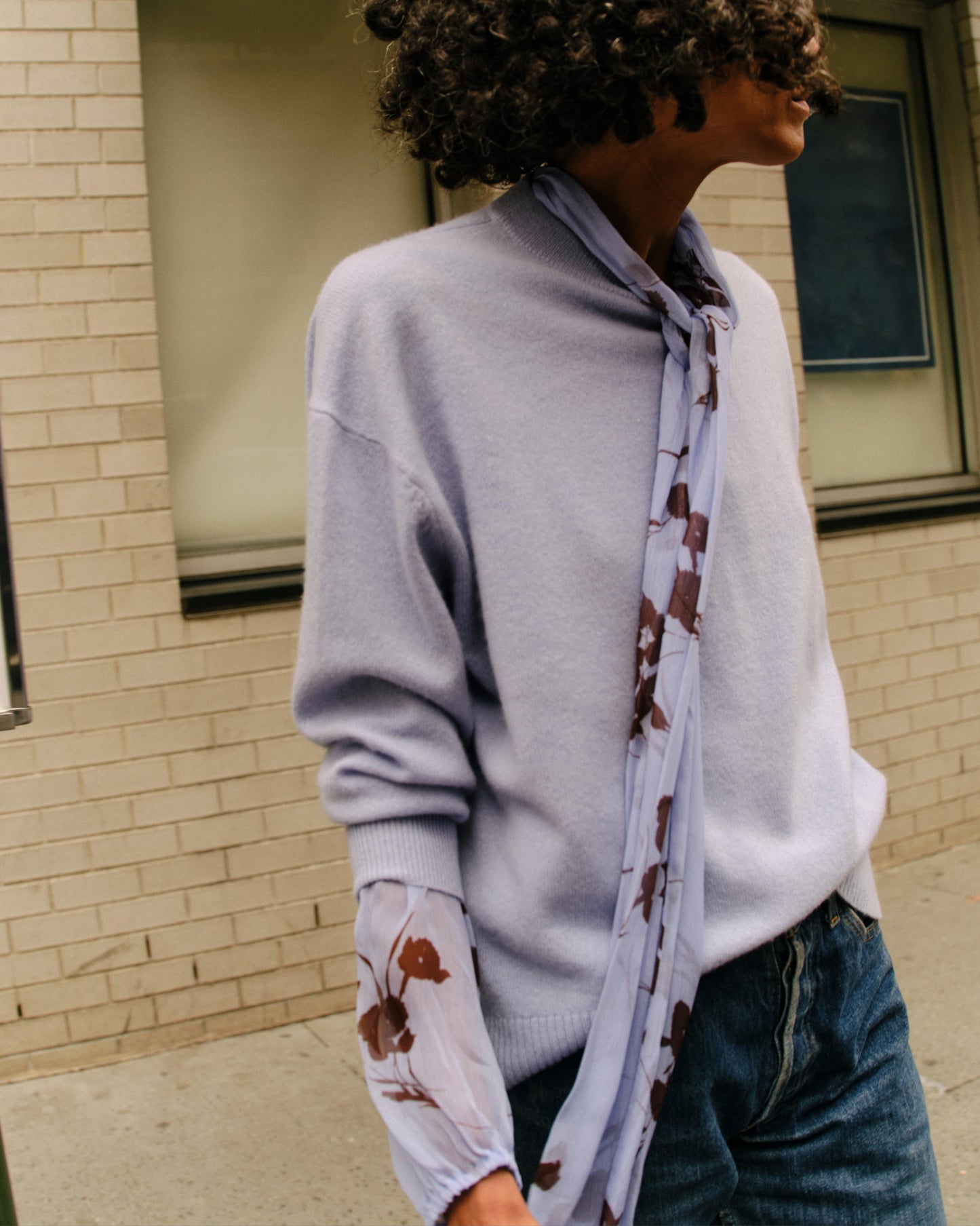 Caden Sweater-Blue Mist