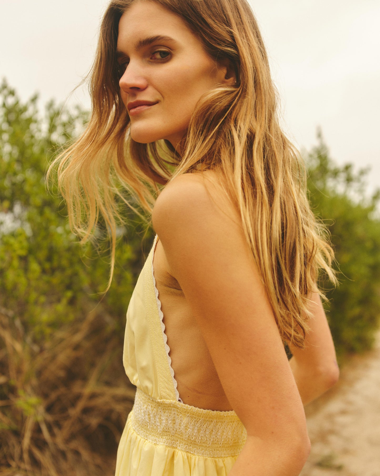 Cece Mini Dress-Pale Lemon