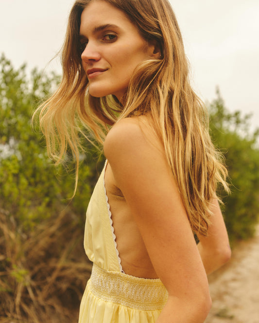 Cece Mini Dress-Pale Lemon