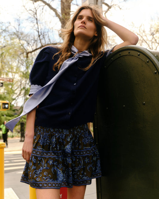 Kylie Mini Skirt-Cedar Hill Paisley