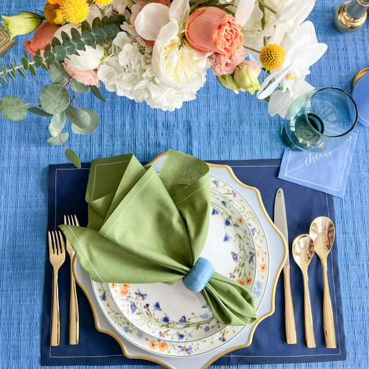Placemats | Mystic Blue Disposable Cotton