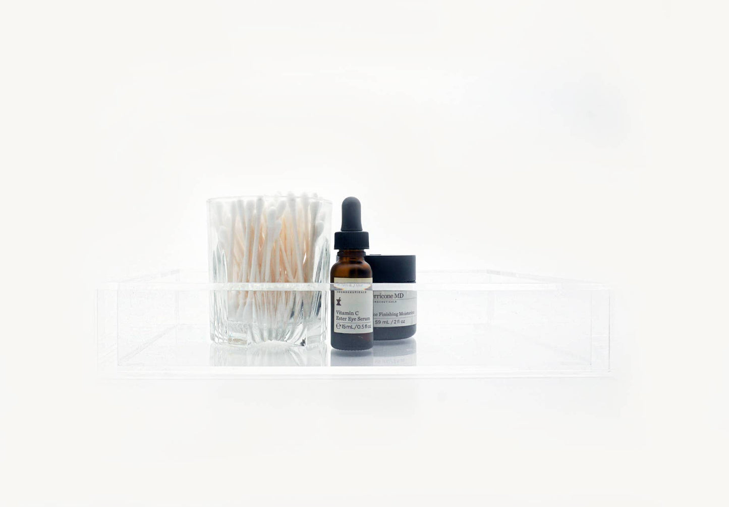 Guest Towel Acrylic Tray | Crystal Clear