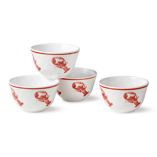 Beach House Lobster Dipping Bowls - Set of 4