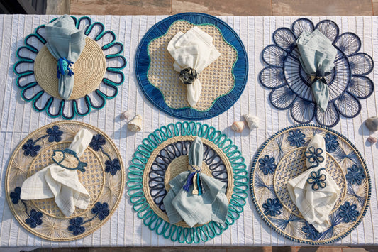 Hanging Fish Napkin Ring: Blue