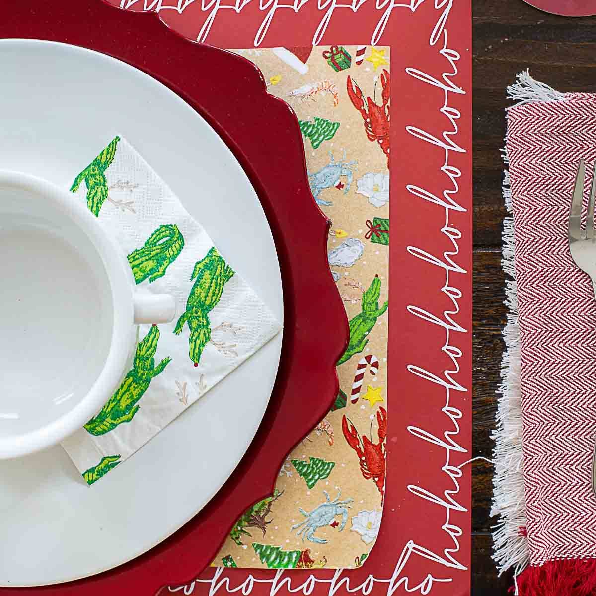HoHoHo Paper Placemat - Set of 25