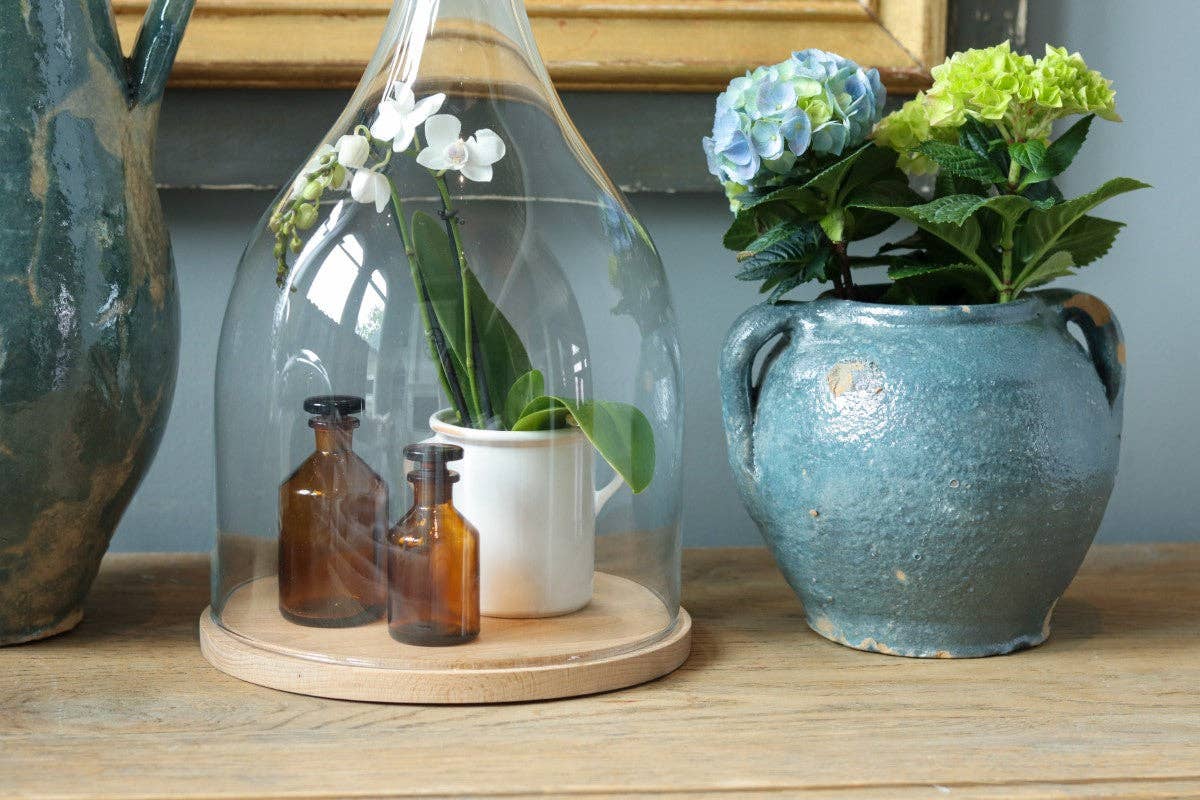 Found Blue/Green Tones Ceramic Confit Pot Vase Planter