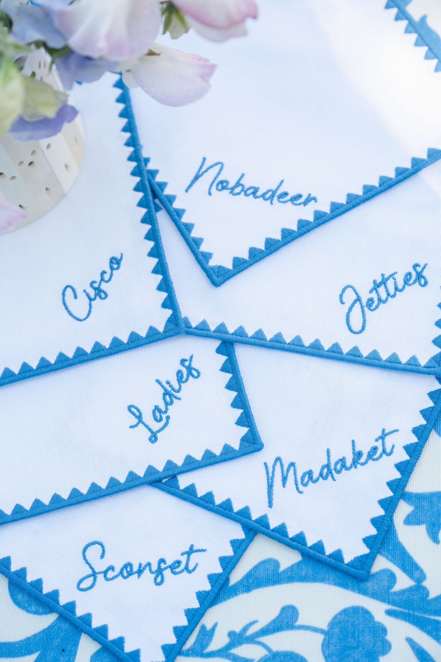 Nantucket Beach Cocktail Napkins - Set of Six
