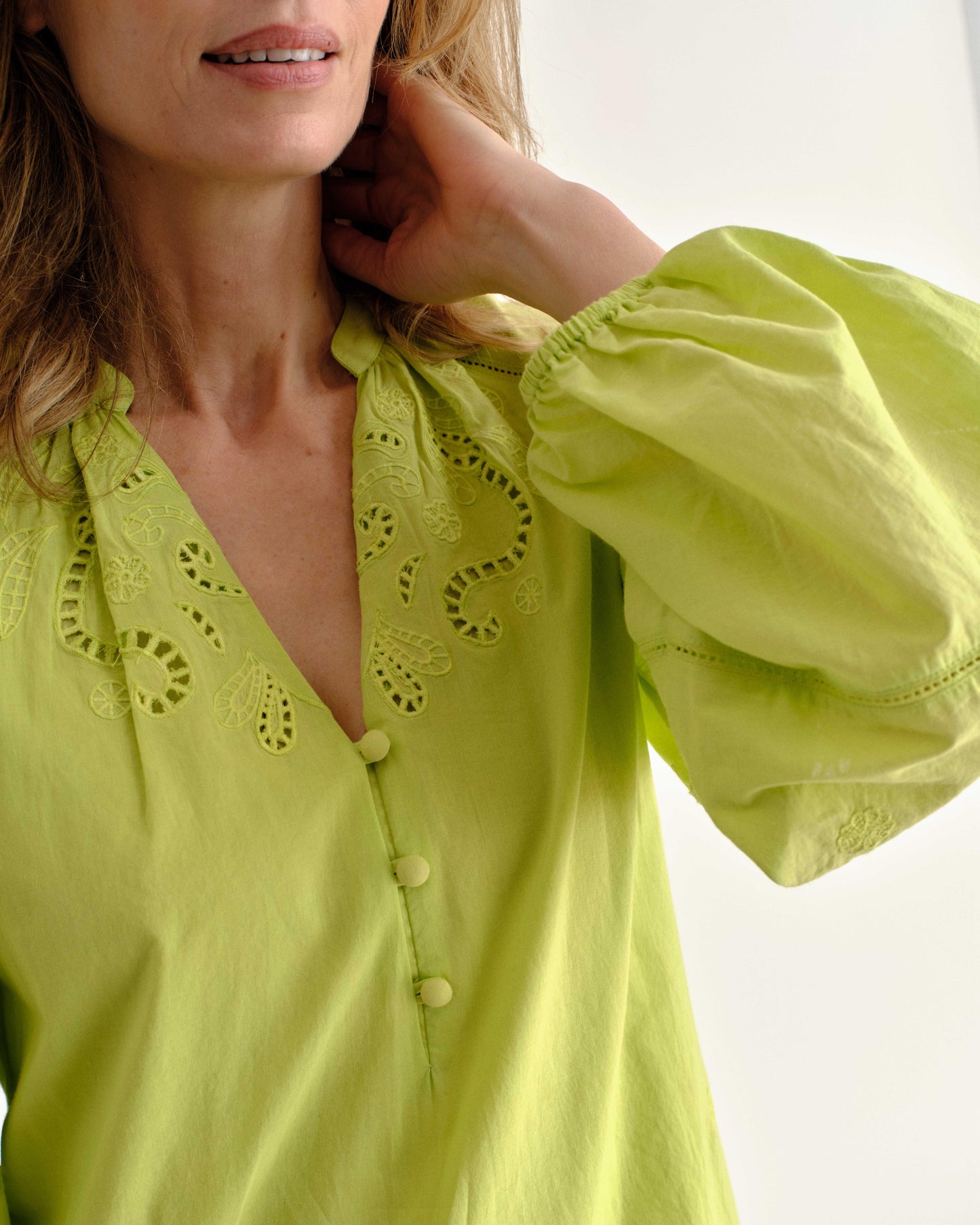 Selwin Mini Dress-Chartruese