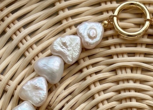 Heart Pearl Necklace
