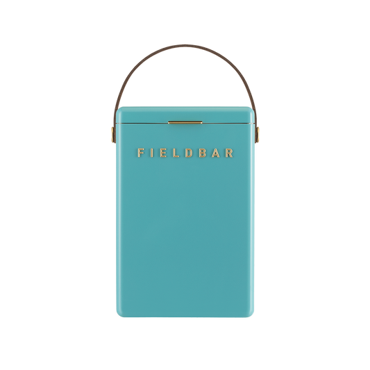 Drinks Box in Bazaruto Blue with Leather Sling