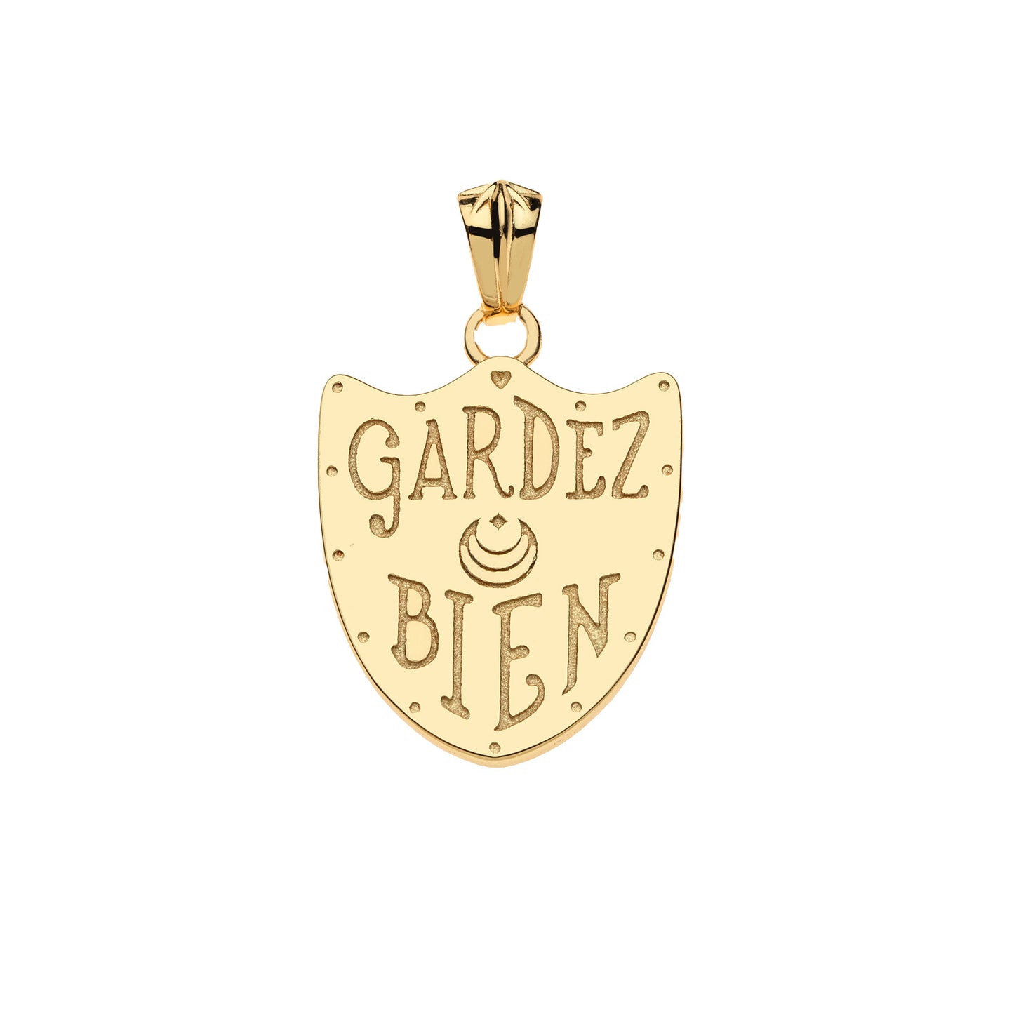 PROTECT Shield Pendant on 16-18" Classic Rolo Chain