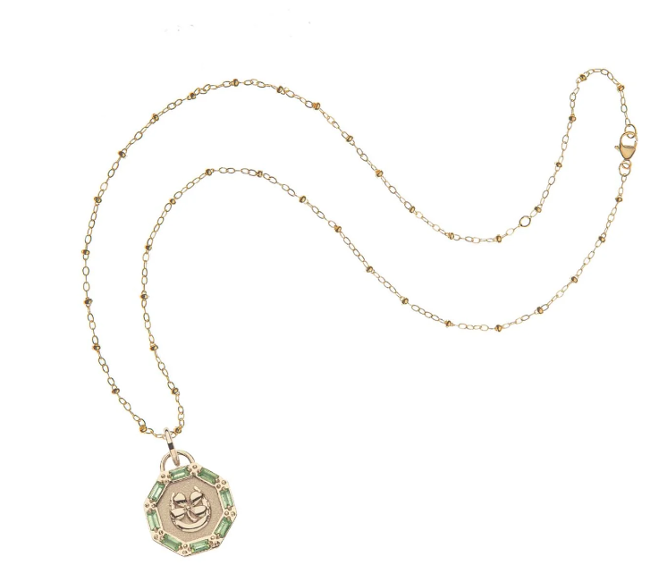 LUCKY Petite Embellished Coin