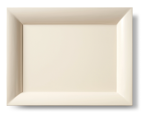 AERIN & Gracie Lacquer Large Serving Tray- Cream