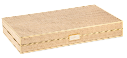 Cane Backgammon Set with Pieces