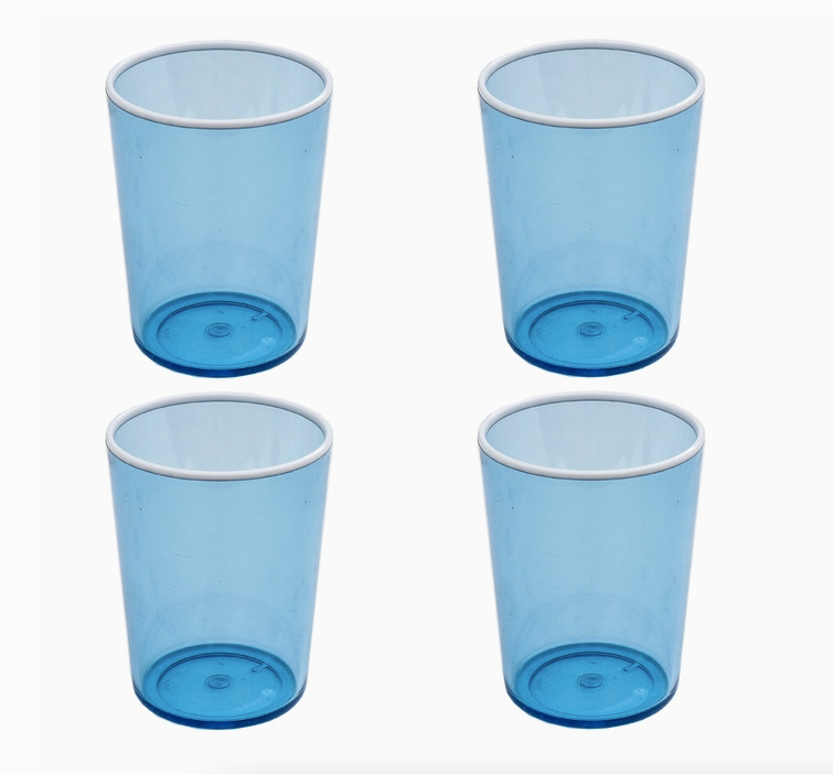 Contrast Blue Tumbler - Set of 2