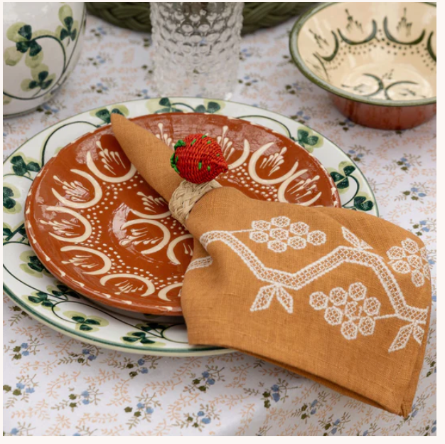 Strawberry Napkin Rings - Set of 4