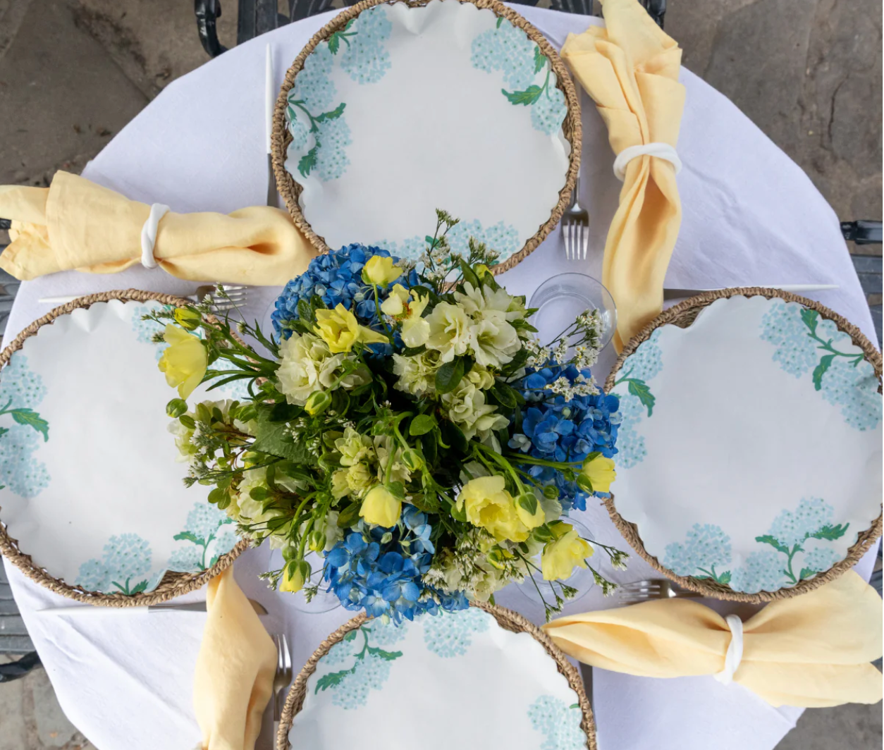 Garden Party flat plate liners