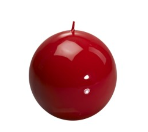 Meloria Ball Candle - Rosso