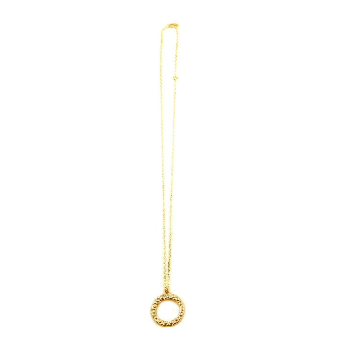 Medium Gold Signature Disc Necklace