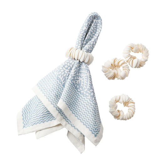 La Mer Shell Napkin Ring - Set of 4