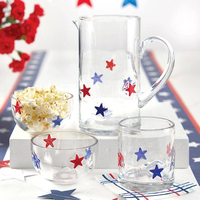 Star Icon Glass Snack Bowl: Glass / 4.13" x 2.56" h