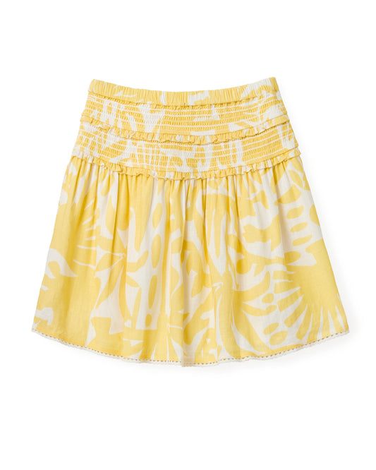 Kylie Mini Skirt-Parrish Geo Print-Banana
