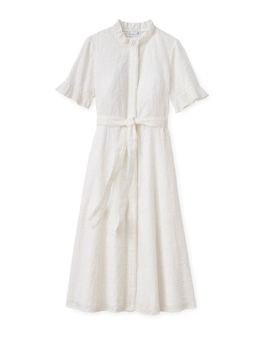 Aria Midi Dress-Soft White