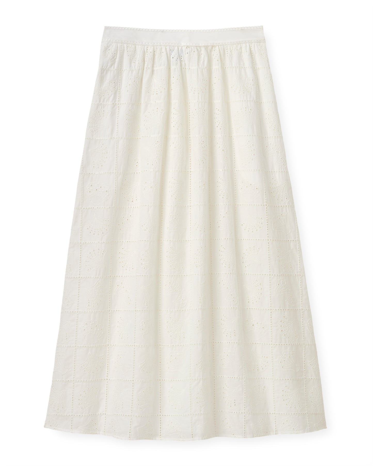 Celine Midi Skirt-Soft White