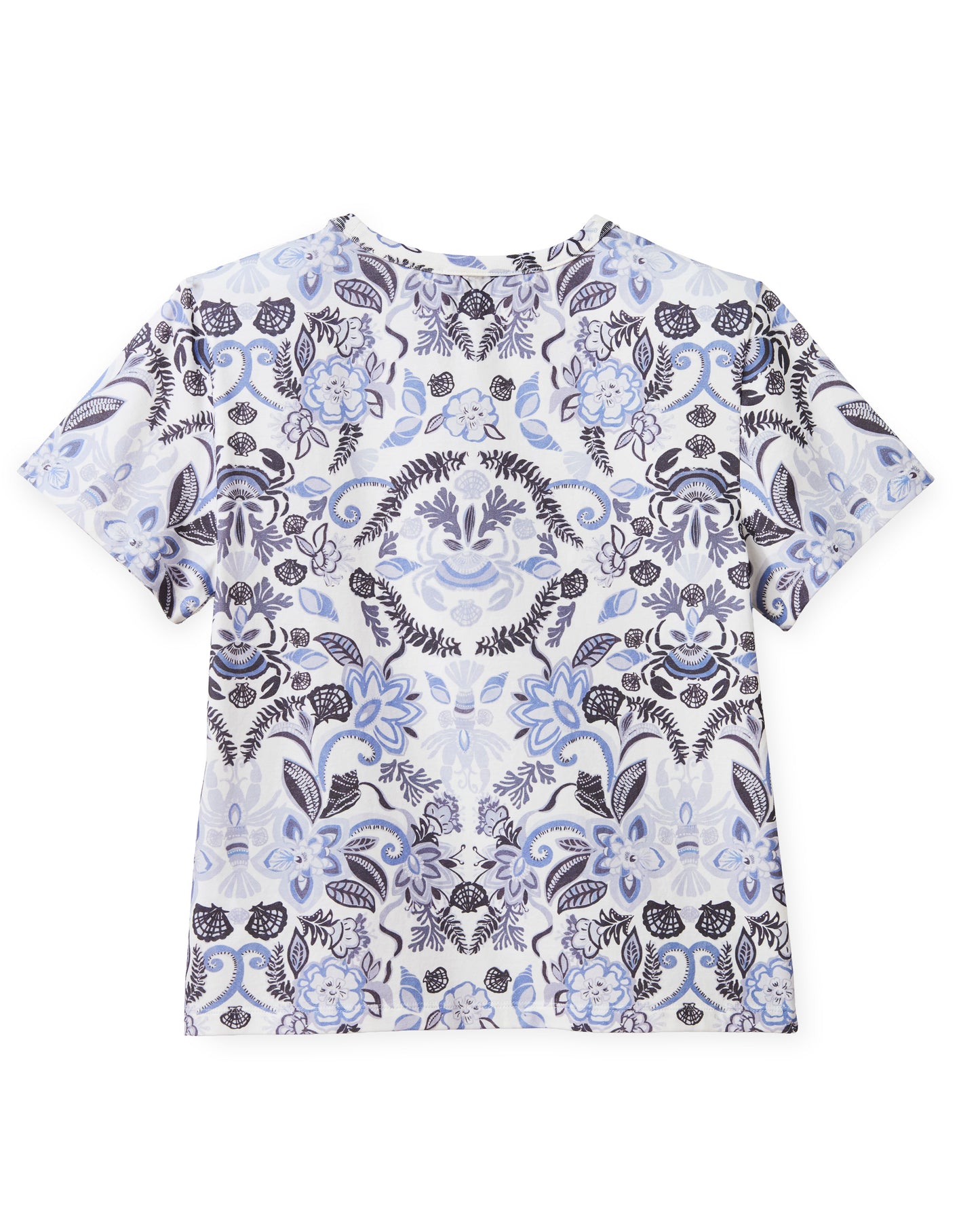 Dylan Printed Tee-Mariners Bloom Print-Blue Mist