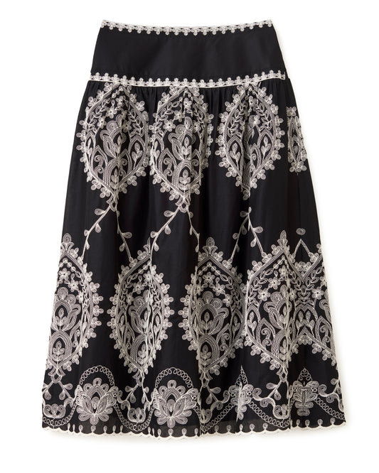 Georgia Midi Skirt-Noir