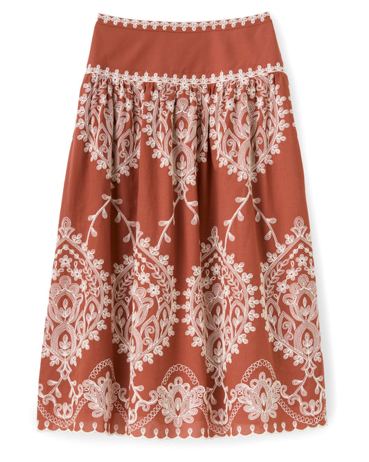 Georgia Midi Skirt-Saffron
