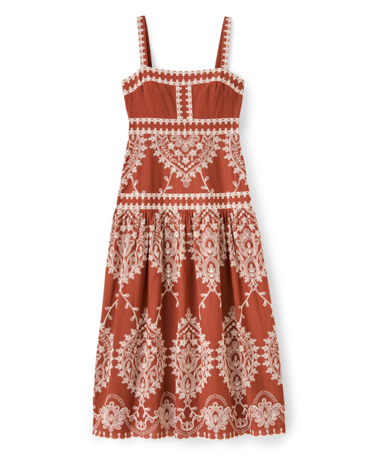 Adair Midi Dress-Saffron