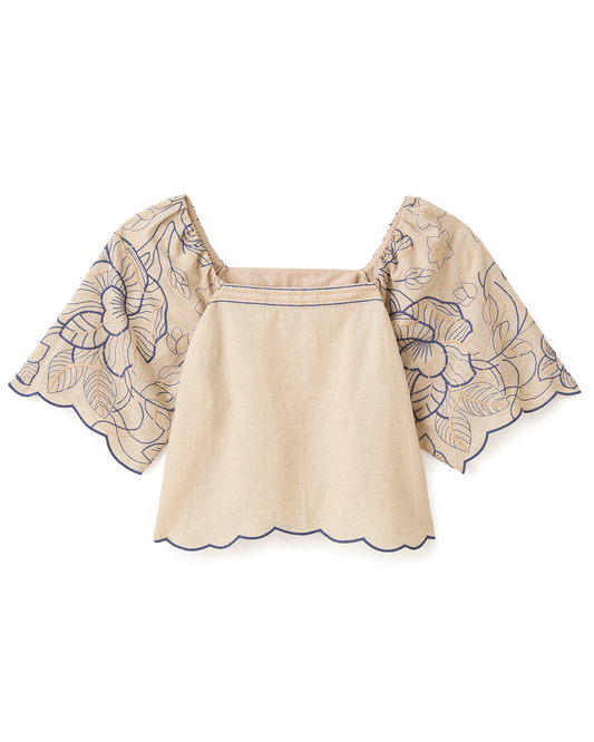 Bryn Top-Natural Linen