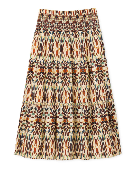 Kylie Midi Skirt-Kaleidoscope Print