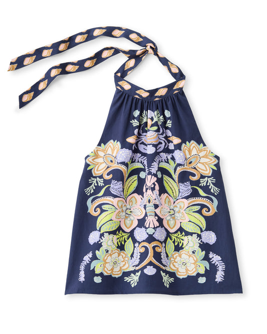 Legare Halter Top-Mariner's Bloom