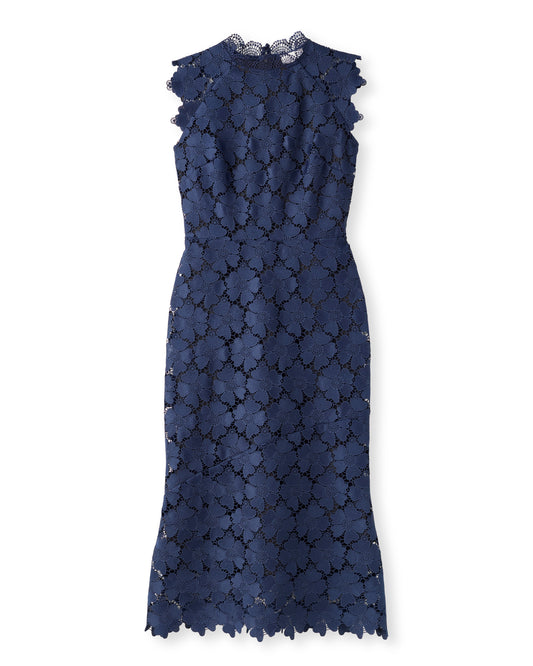 Palma Midi Dress-Midnight Blue