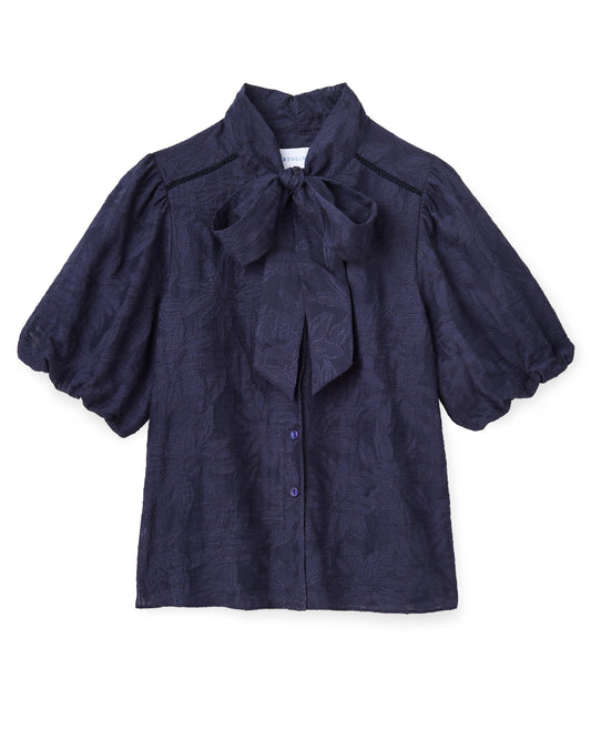 Peggy Blouse-Midnight Blue