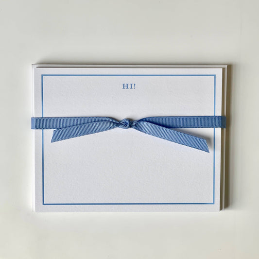 Hi! - Flat Note Cards