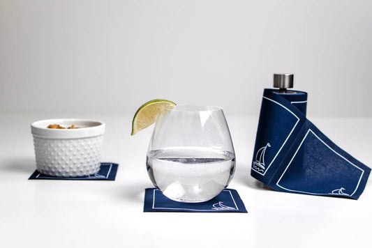 Cocktail Napkins | Sail Away Disposable Cotton