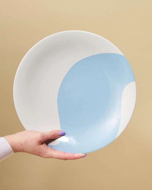 Colorblock Porcelain Dinner Plates (Set of 4)