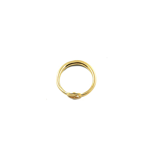 Tiny Gold Island Cut Out Ring