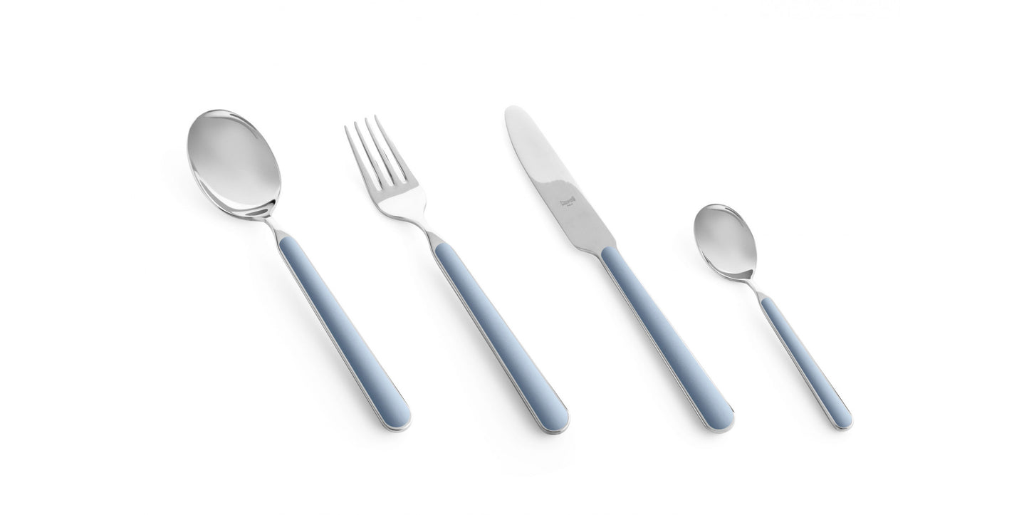 Fantasia 5 Piece Flatware Set- Light Blue