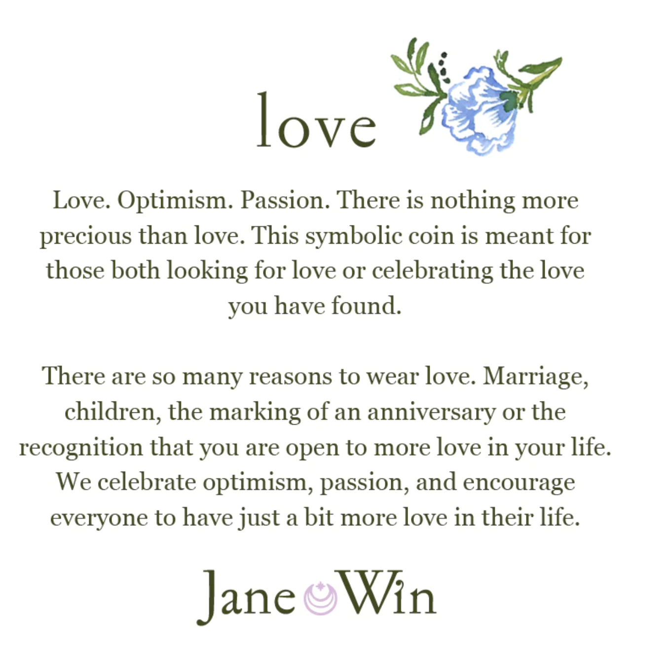 LOVE JW Original Pendant Necklace