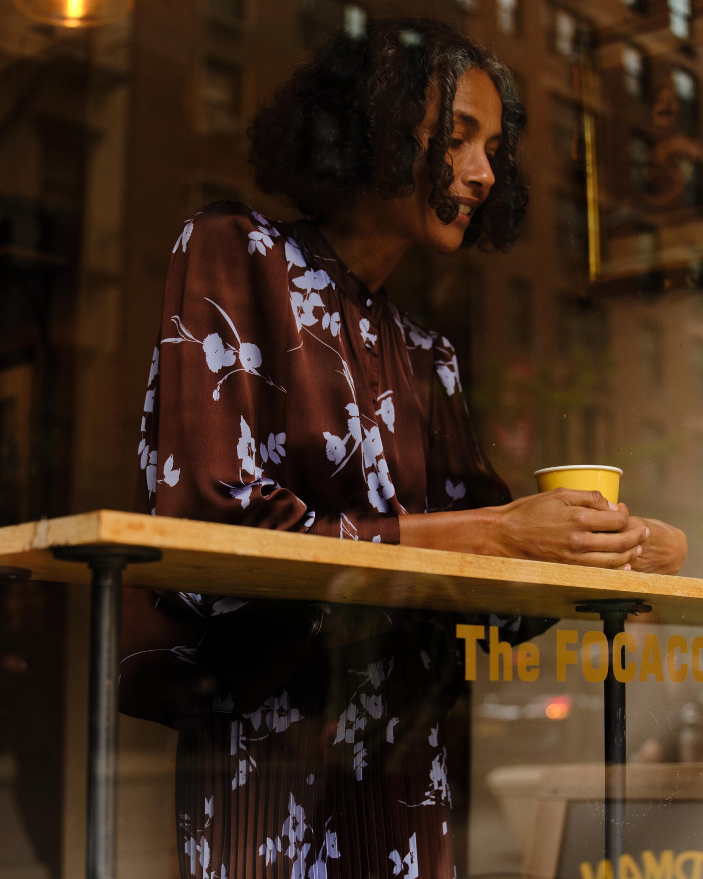 Victoria Long Sleeve Top-Upstate Floral Espresso