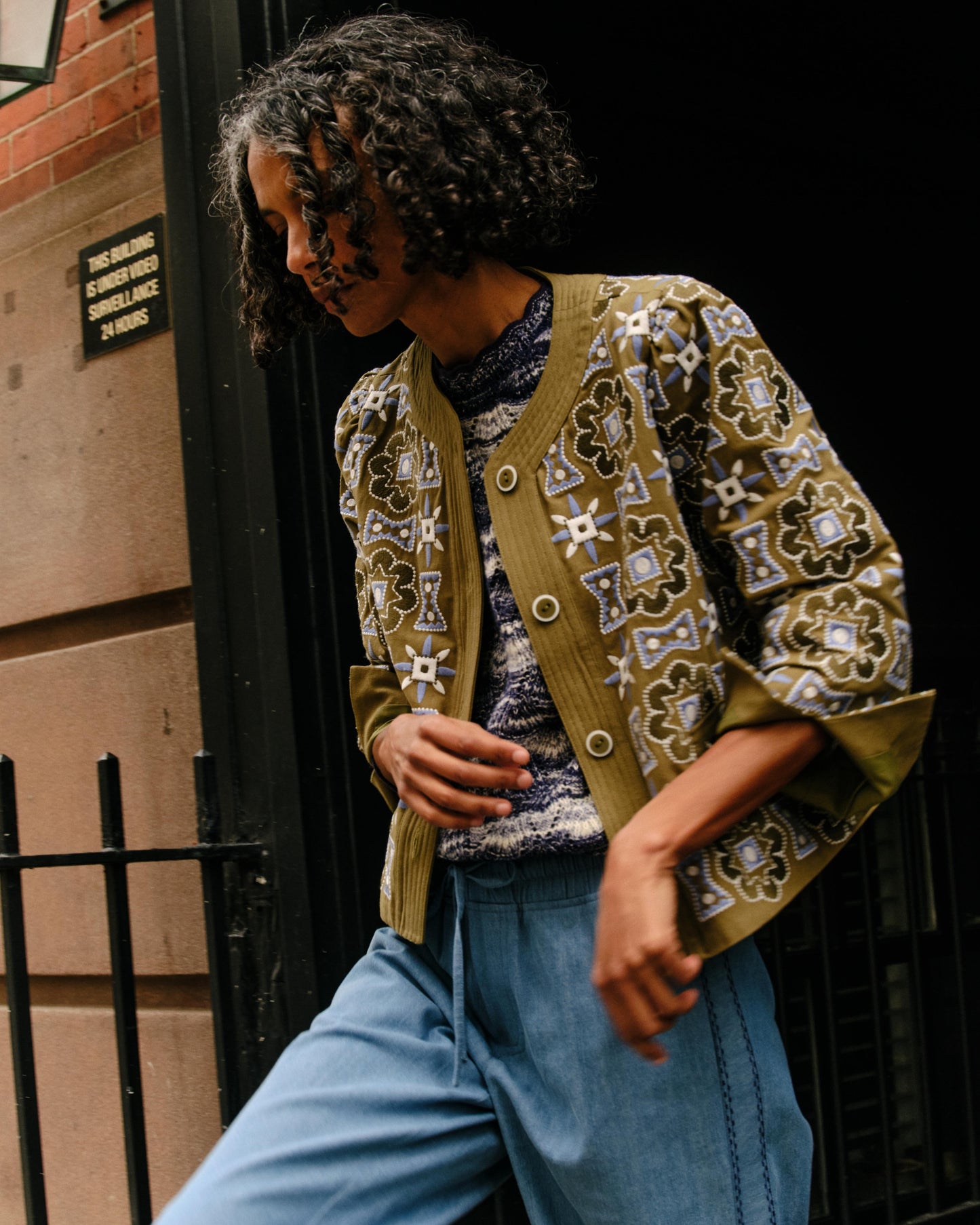 Isla Pant-Washed Blue Chambray