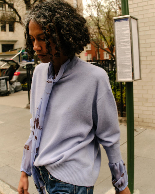 Caden Sweater-Blue Mist