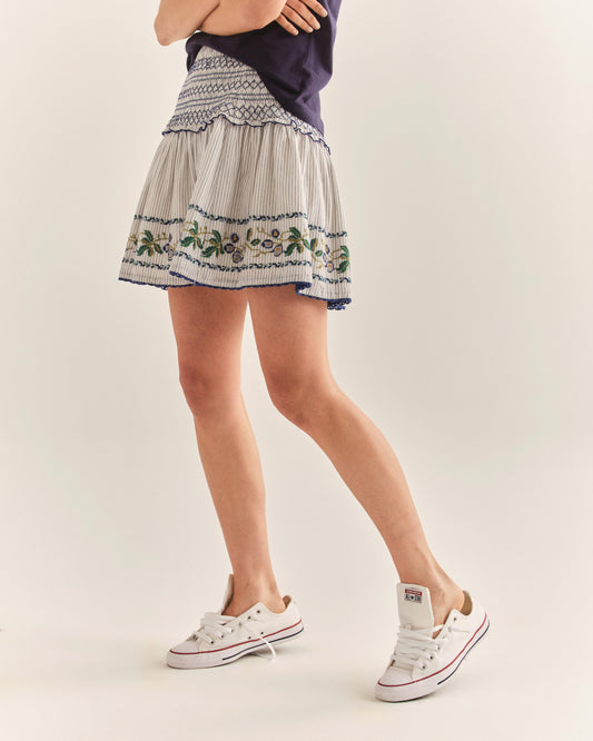 Kylie Mini Skirt-Ivory