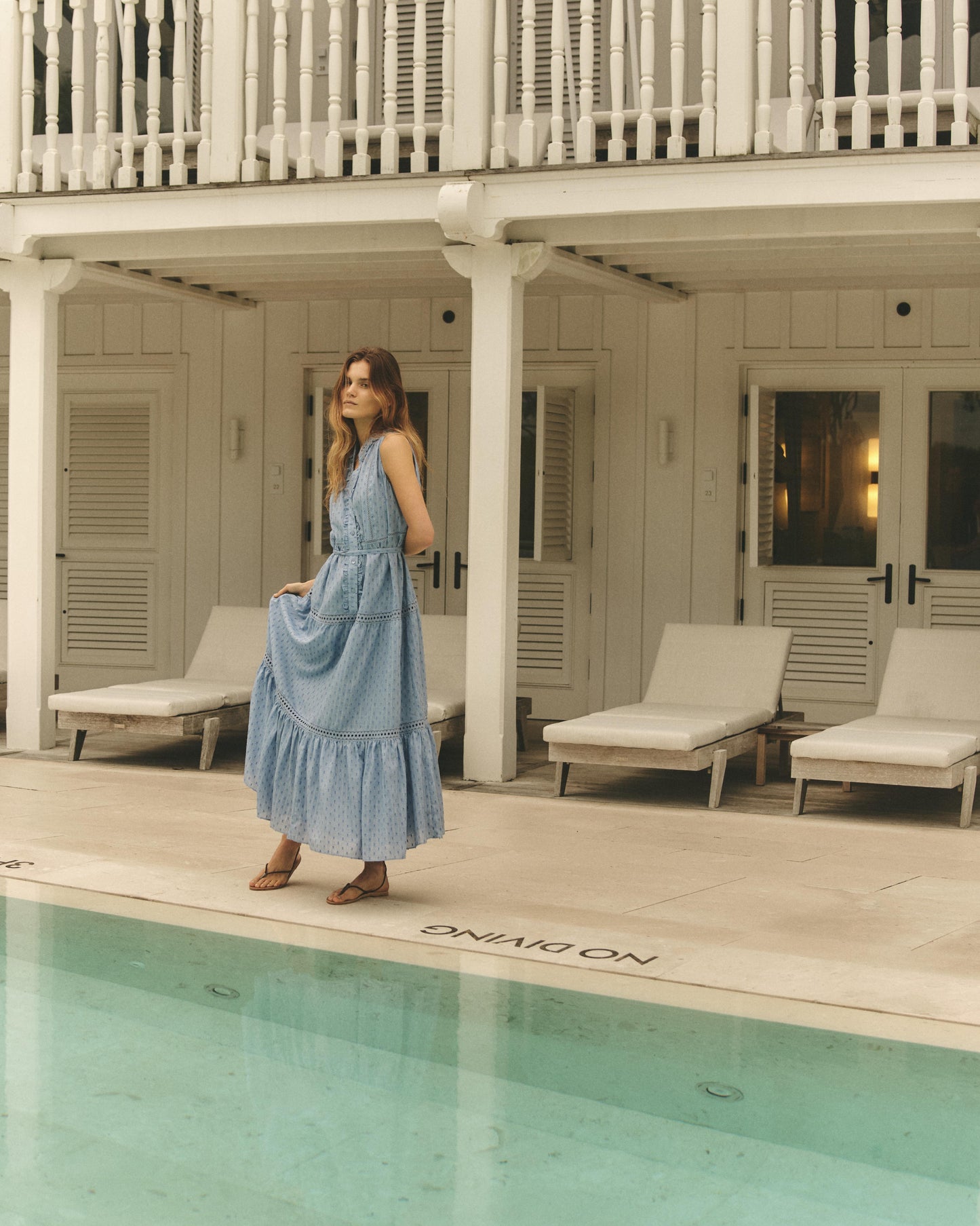 Dara Maxi Dress-Mediterranean Blue