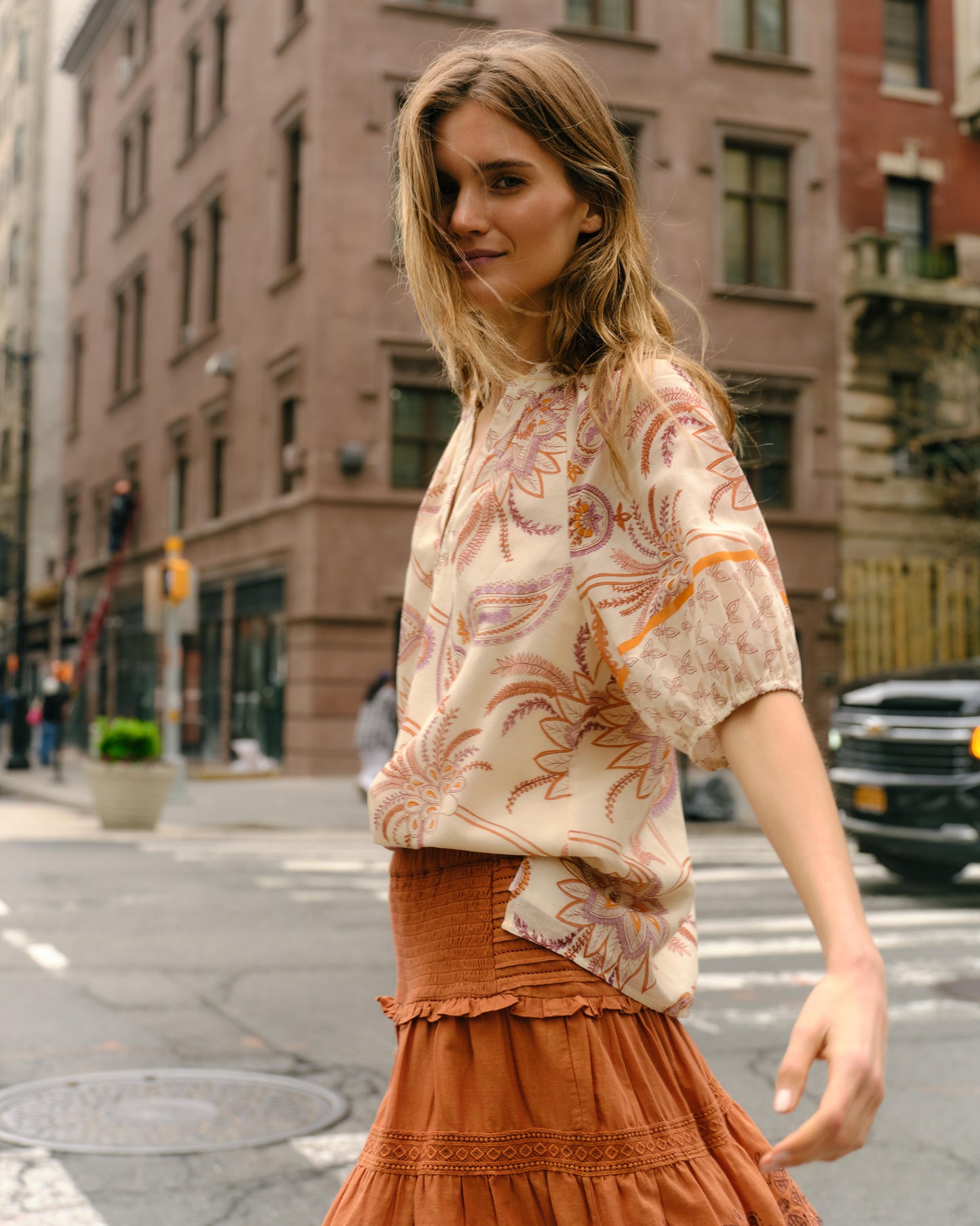 Kylie Mini Skirt-Clay